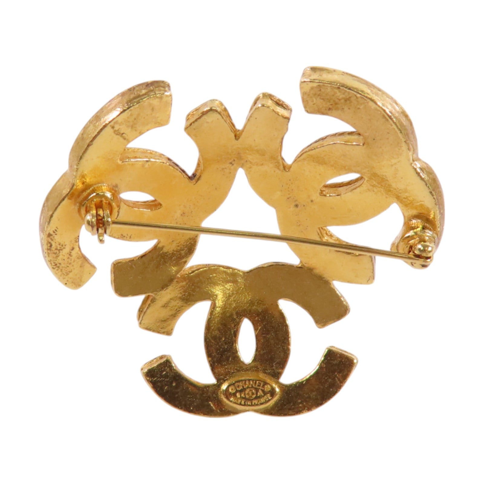 CHANEL 金屬CC Brooch金扣胸針