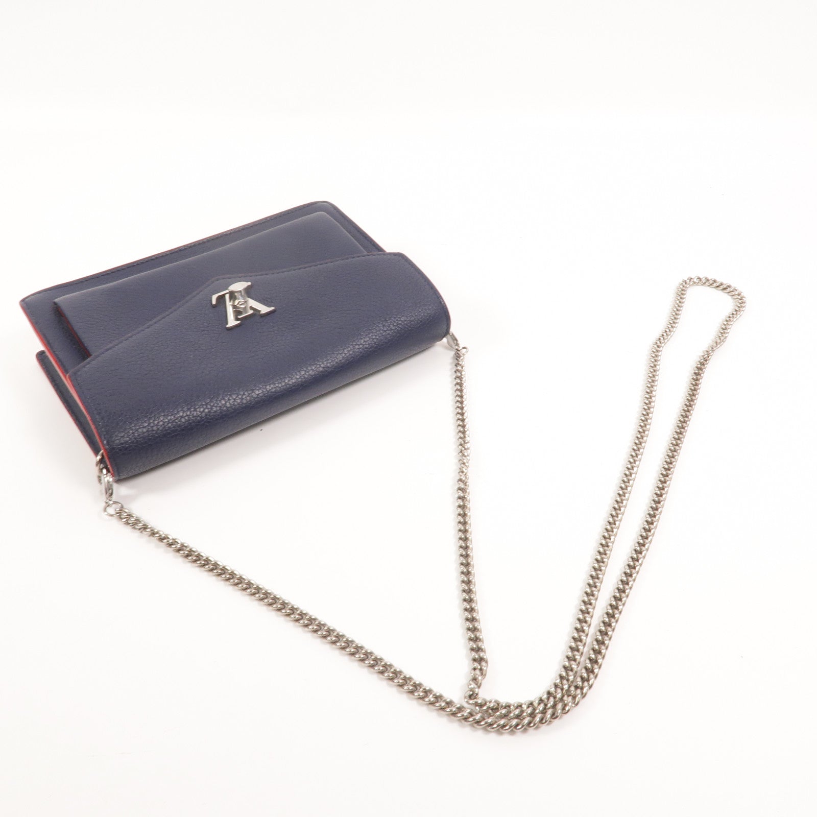 LOUIS VUITTON 牛皮皮革MyLockMe鏈帶肩背袋