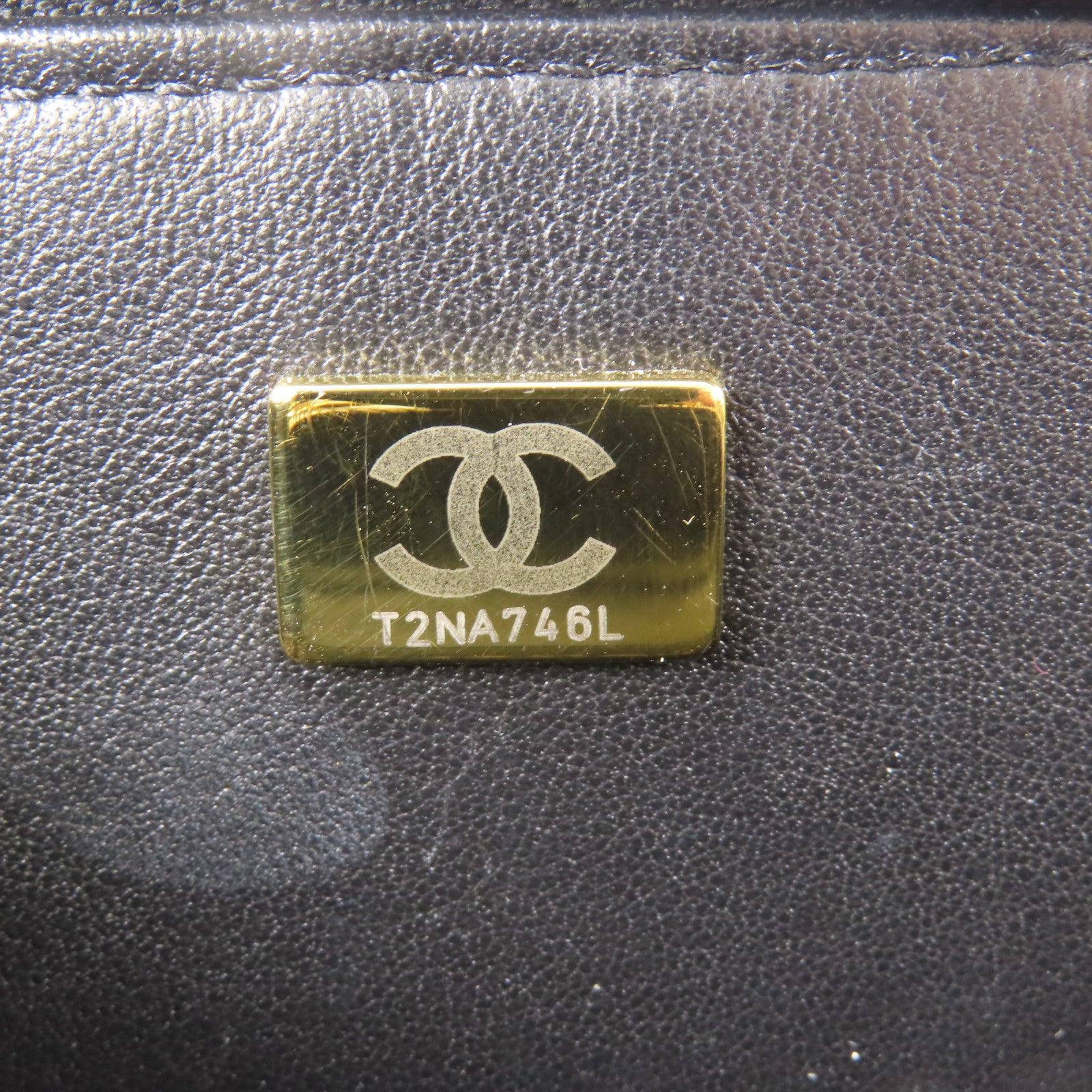 CHANEL 牛皮皮革2 Way Shoulder金扣手挽肩背兩用袋
