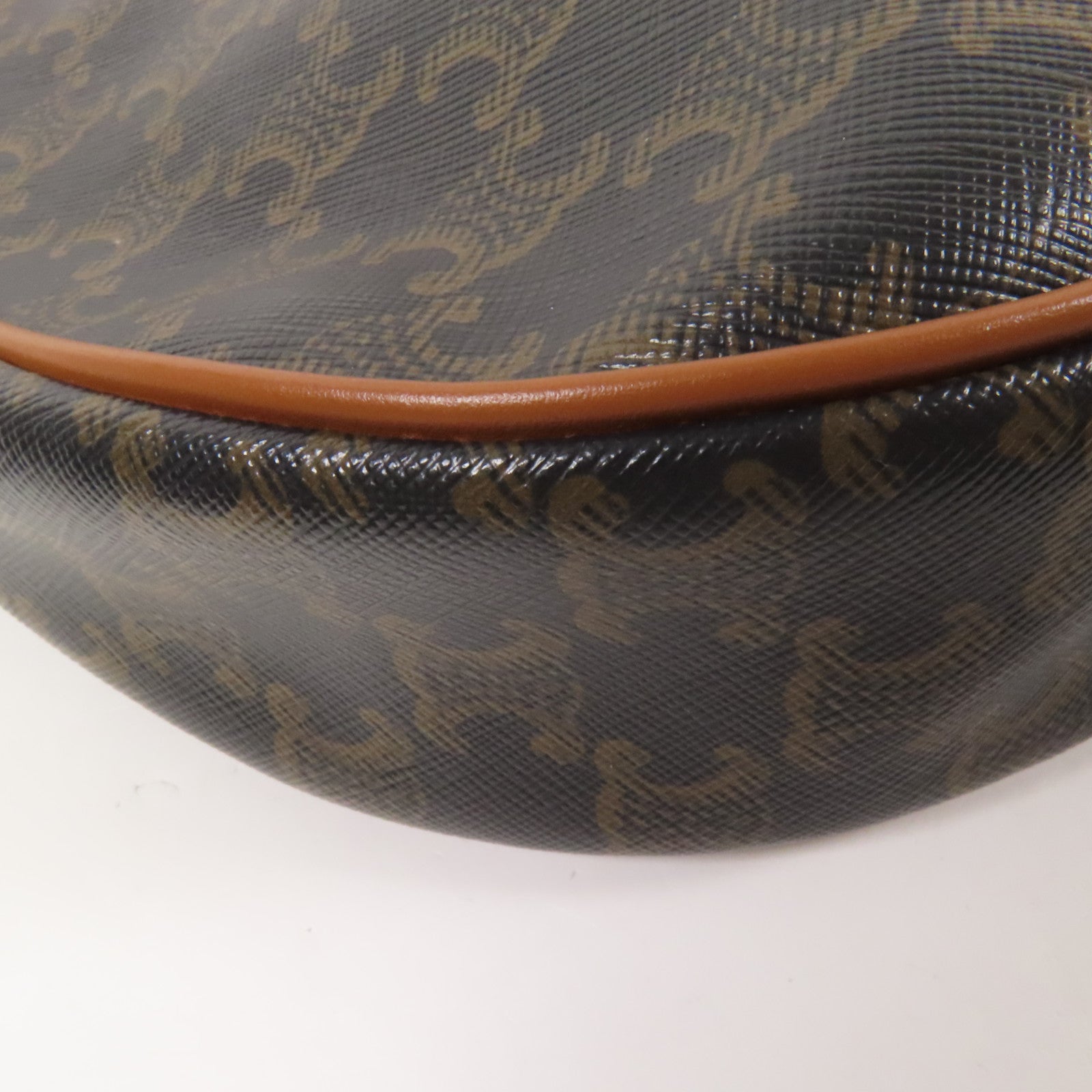 CELINE 塗層帆布Heloise Hobo金扣肩背袋