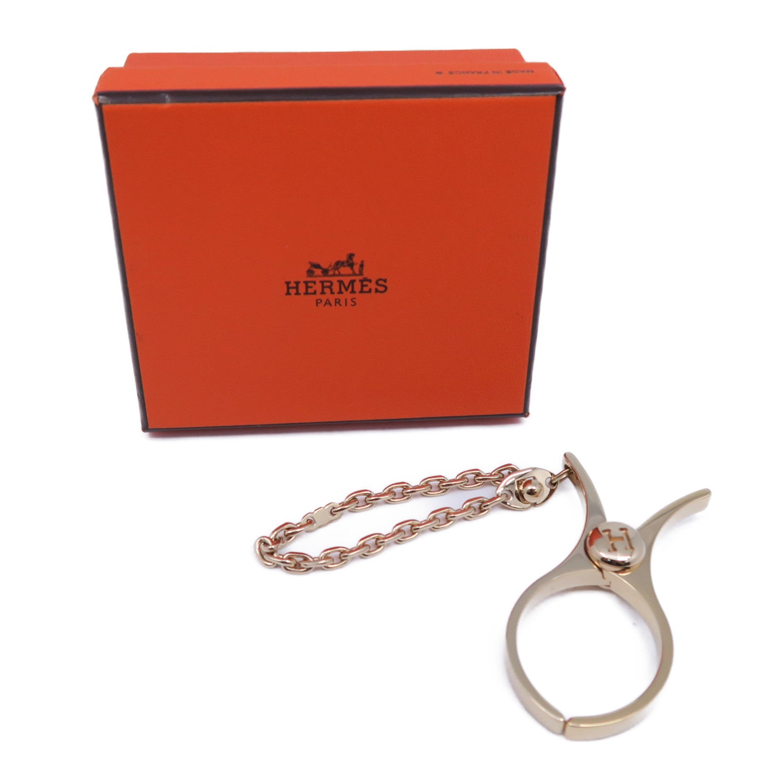 HERMES 【清倉大減價】金屬Filou Glove Clip手套夾金色