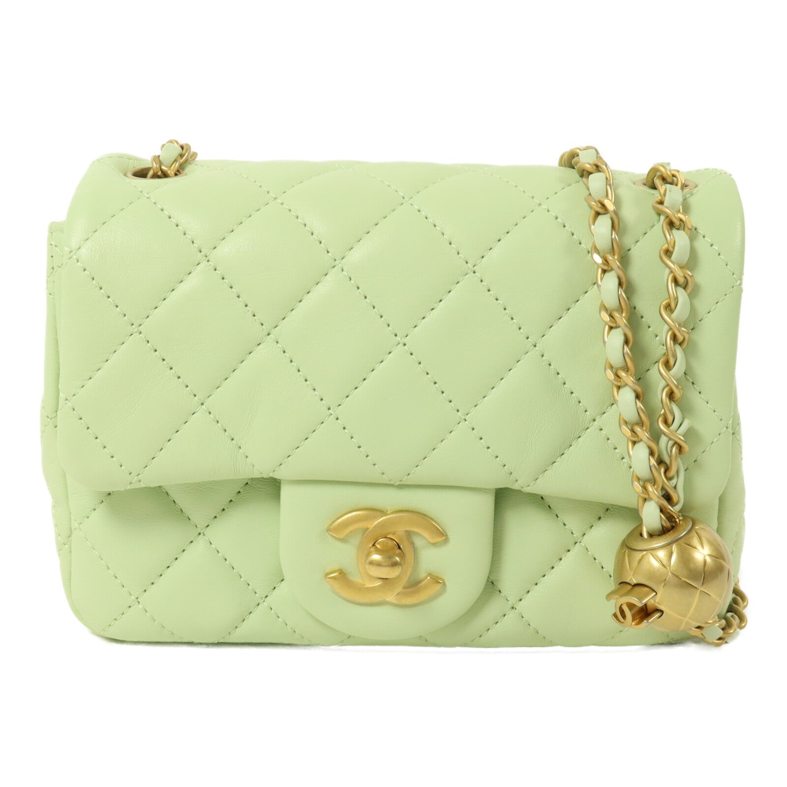 CHANEL 羊皮皮革Classic 17鏈帶肩背袋