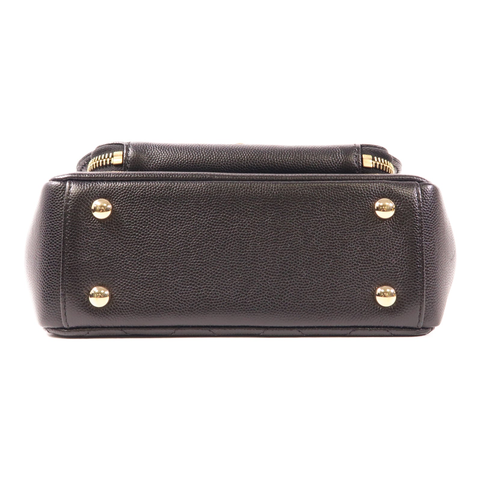CHANEL CC GHW Business Affinity 2 Way Bag A93749 Calfskin Leather Black