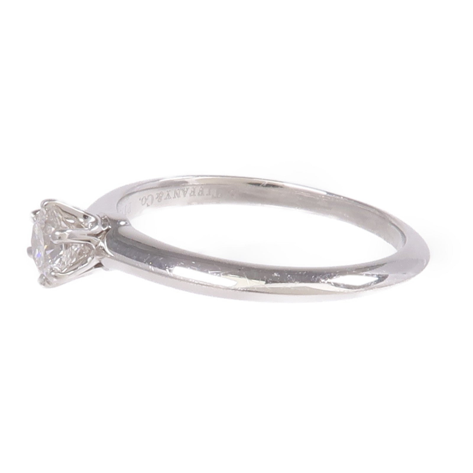 TIFFANY＆CO PT950鉑金Diamond Ring鑽石戒指