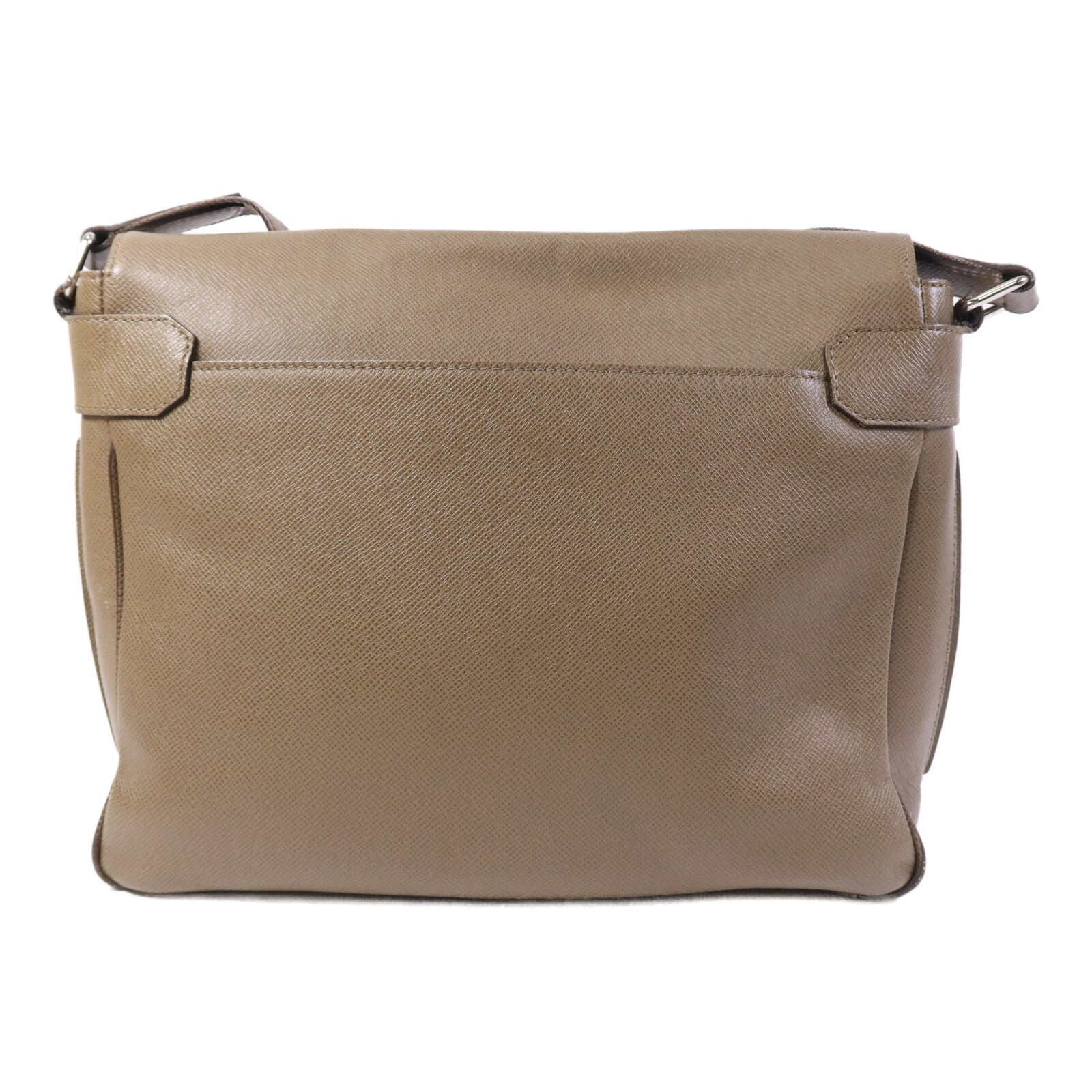 LOUIS VUITTON Taiga Roman MM銀扣肩背袋