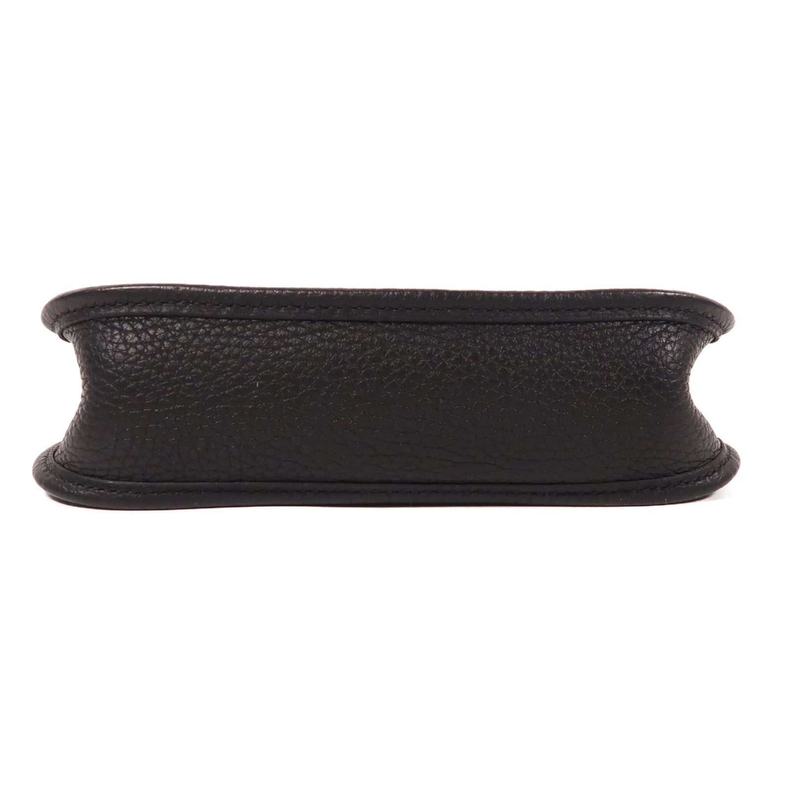 HERMES Clemence皮革Evelyne TPM金扣肩背袋黑色