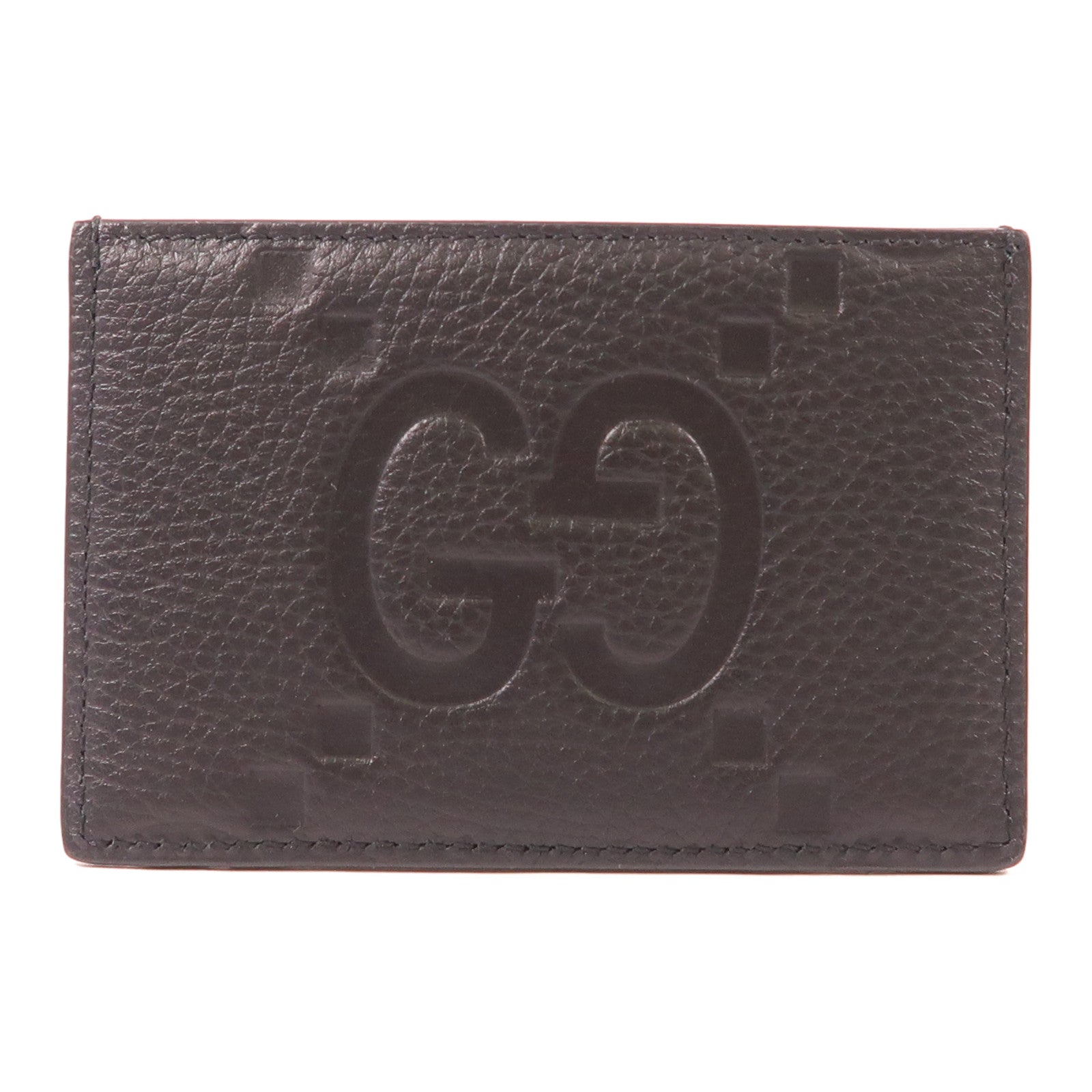 GUCCI 牛皮皮革Men's GG Logo Card Case片套
