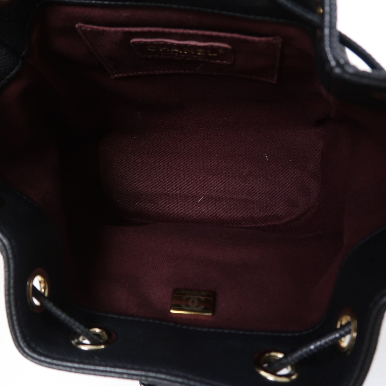 CHANEL Caviar皮革Chain Shoulder Bag金扣鏈帶肩背袋黑色