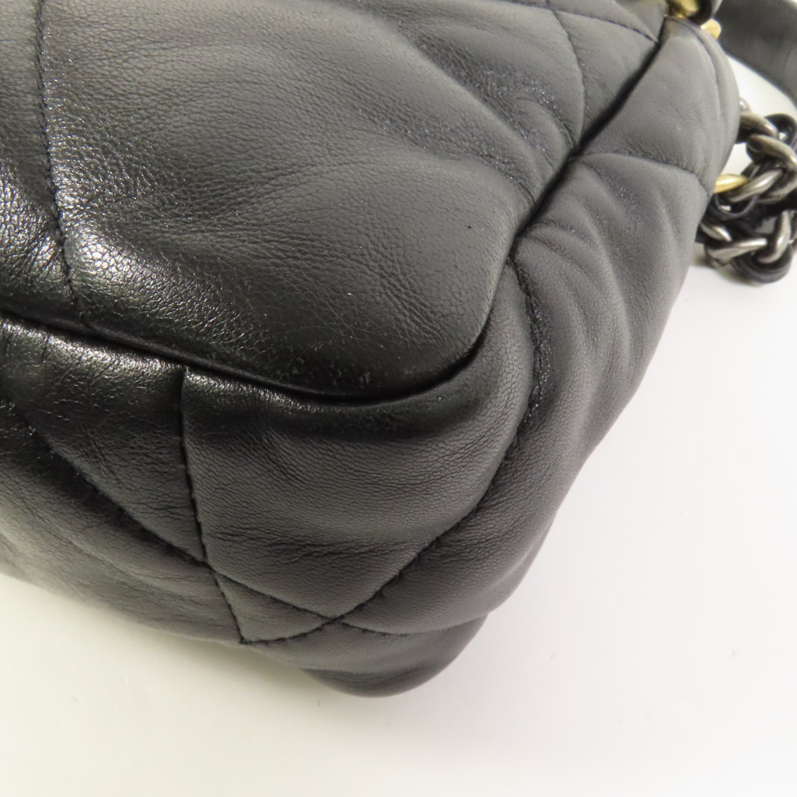 CHANEL 羊皮皮革Chanel 19 Small金扣鏈帶肩背袋