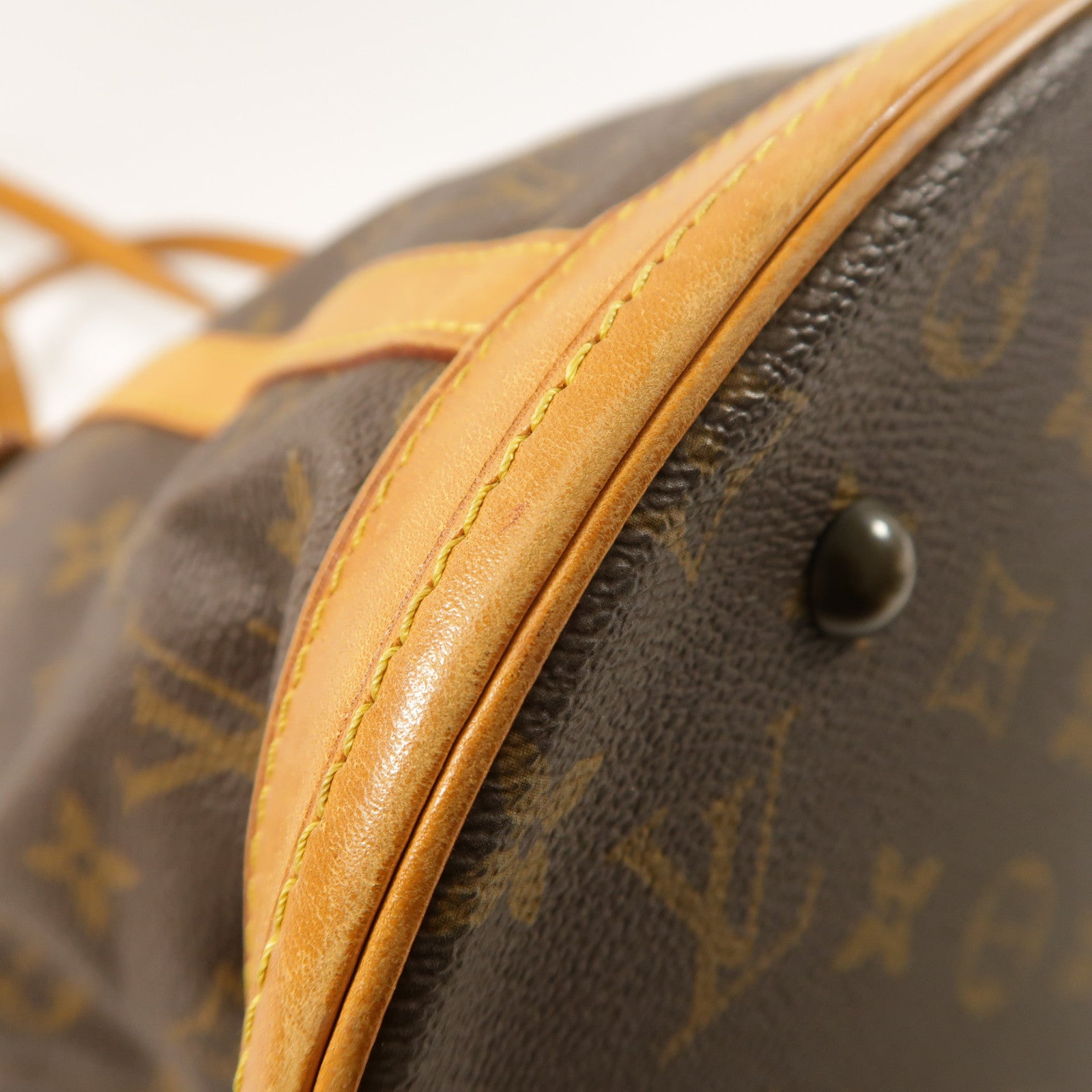 LOUIS VUITTON 【激減優惠】Monogram Bucket GM金扣手挽袋棕色