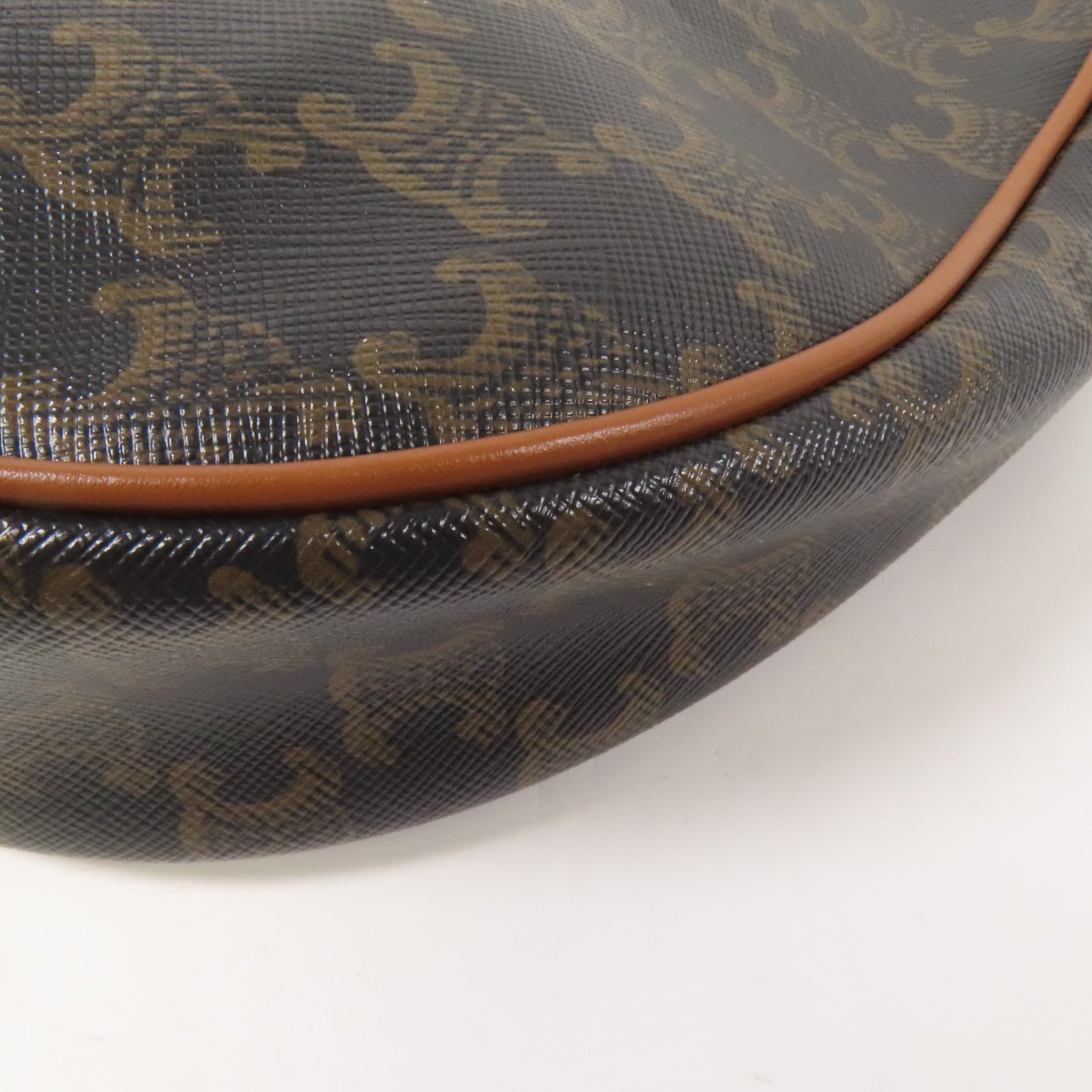 CELINE 塗層帆布Heloise Hobo金扣肩背袋