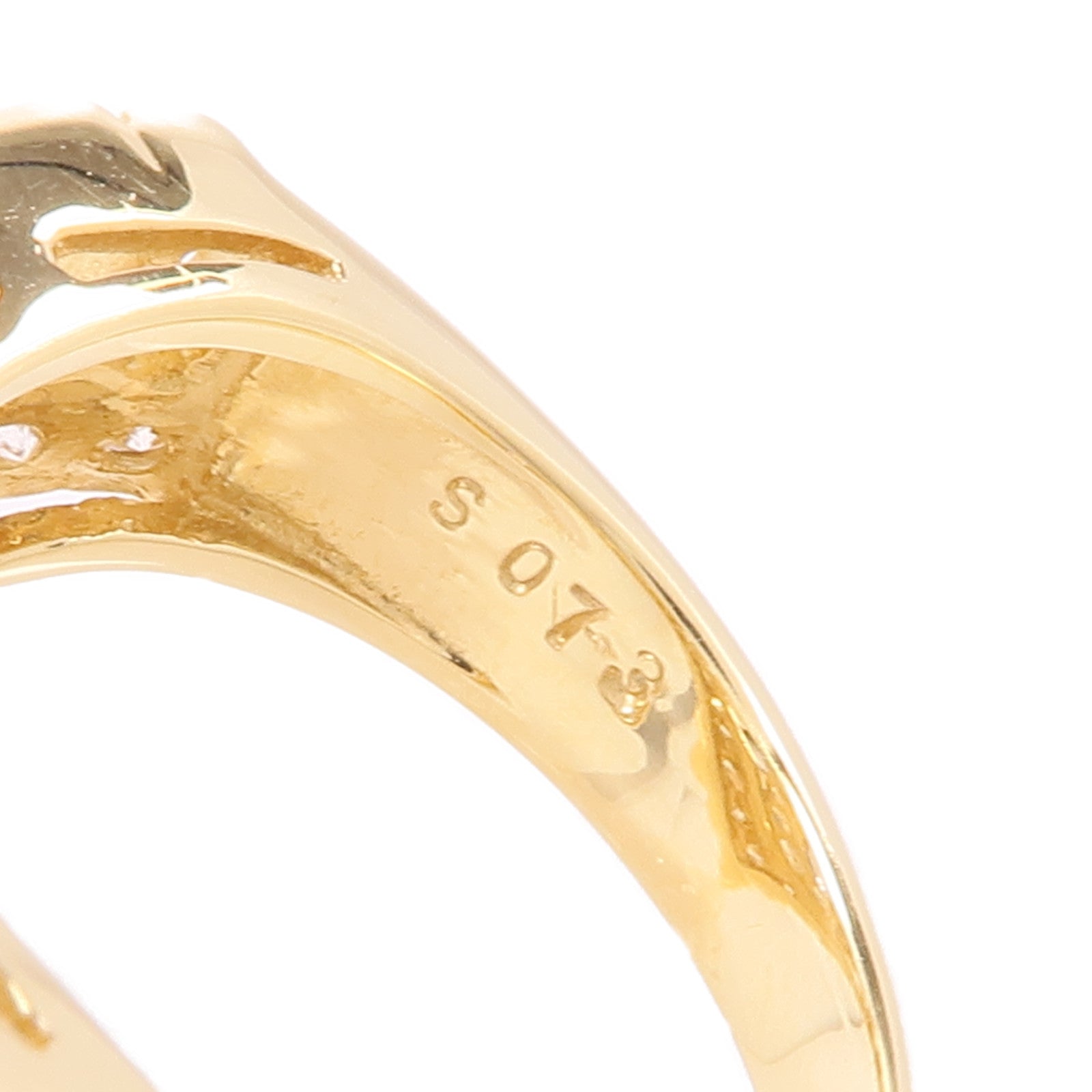 JEWELRY 18K黃金Sapphire/Diamond Ring藍寶石/鑽石戒指US#5.5