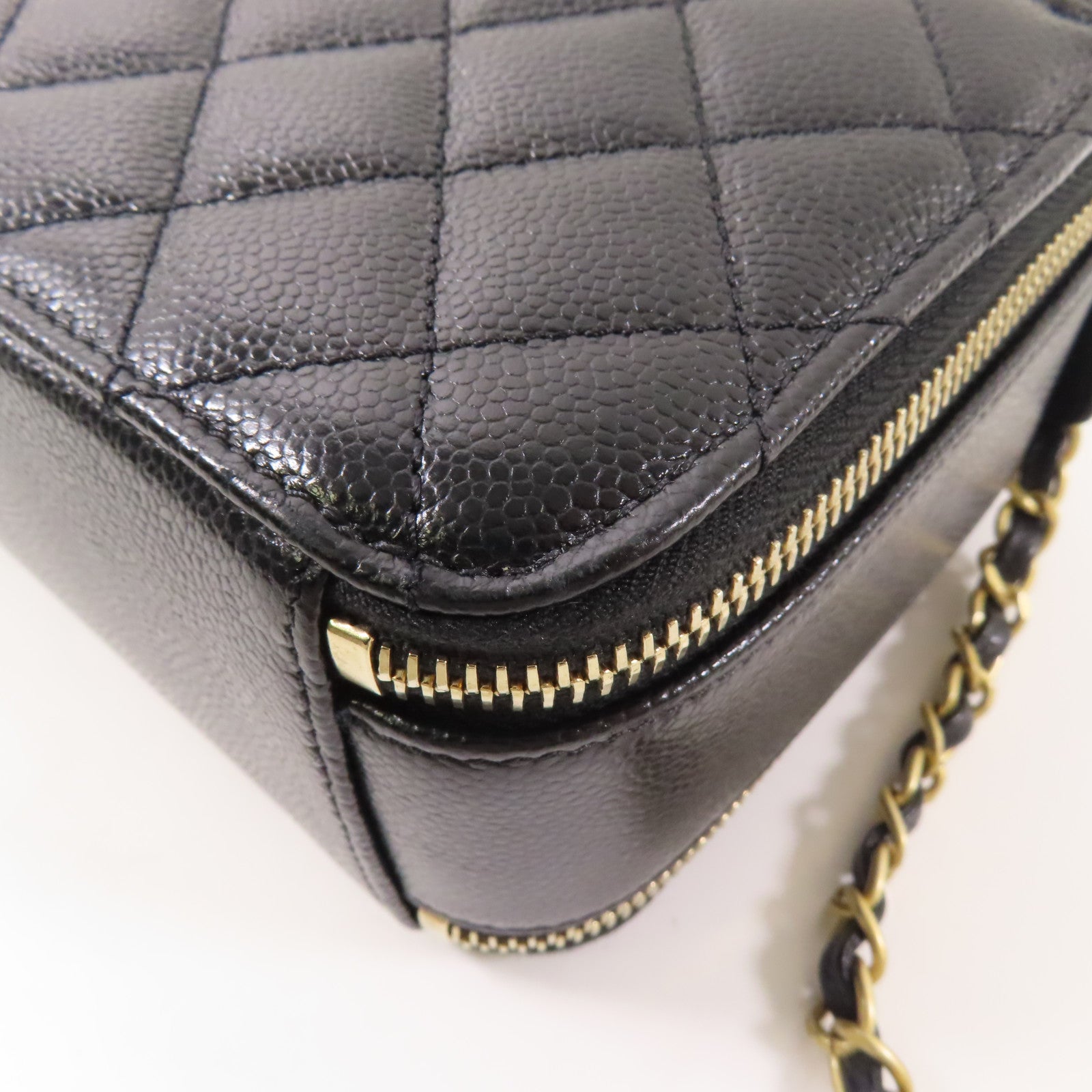 CHANEL 牛皮皮革2 Way Shoulder金扣手挽肩背兩用袋