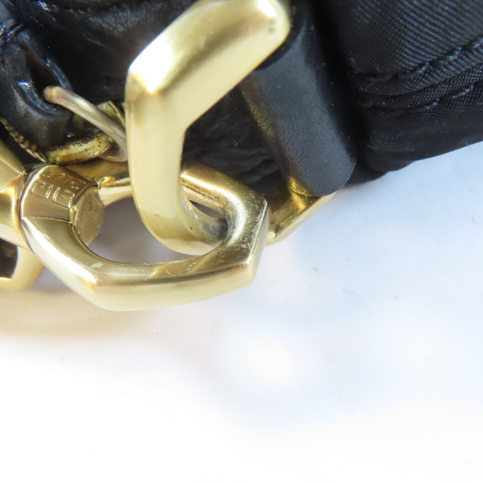 GIVENCHY 【激減優惠】尼龍Nightingale Studded Bag金扣手挽肩背兩用袋黑色