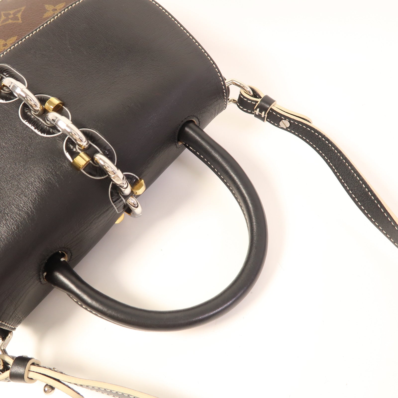 LOUIS VUITTON Monogram Chain It 銀扣手挽肩背兩用袋