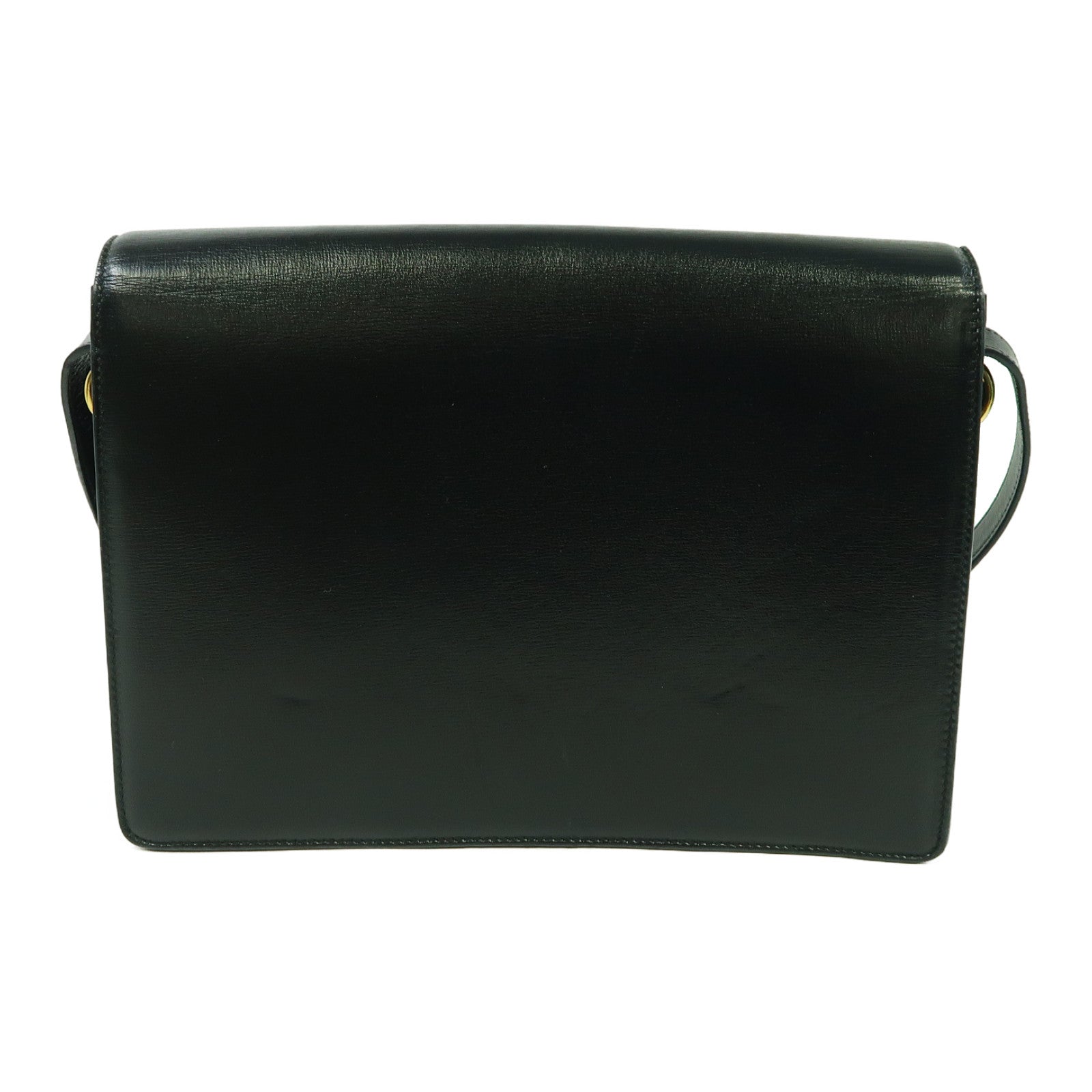 GUCCI 【激減優惠】牛皮皮革Shoulder Bag金扣肩背袋黑色
