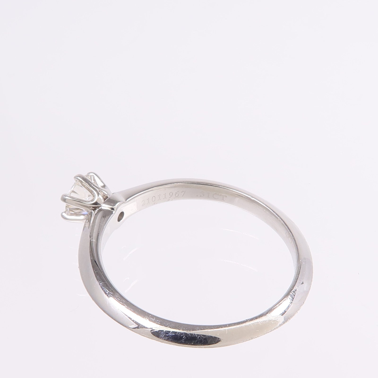 TIFFANY＆CO PT950鉑金Diamond Ring鑽石戒指