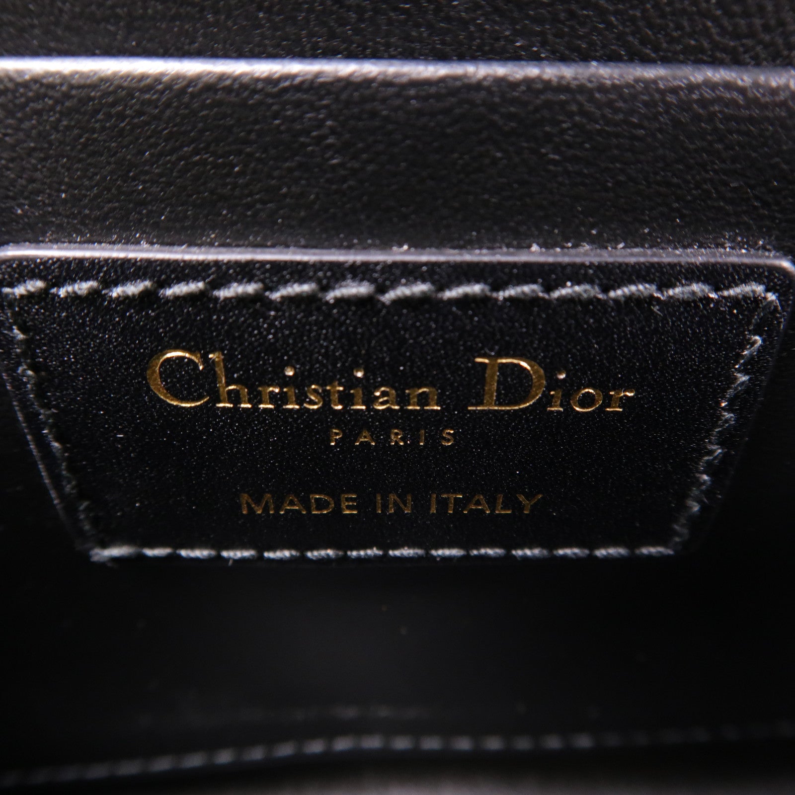 Dior 牛皮皮革30 Montaigne金扣肩背袋黑色
