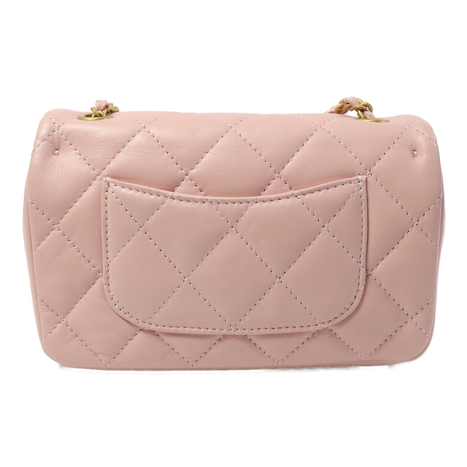 CHANEL 羊皮皮革Heart Chain Flap Bag鏈帶肩背袋