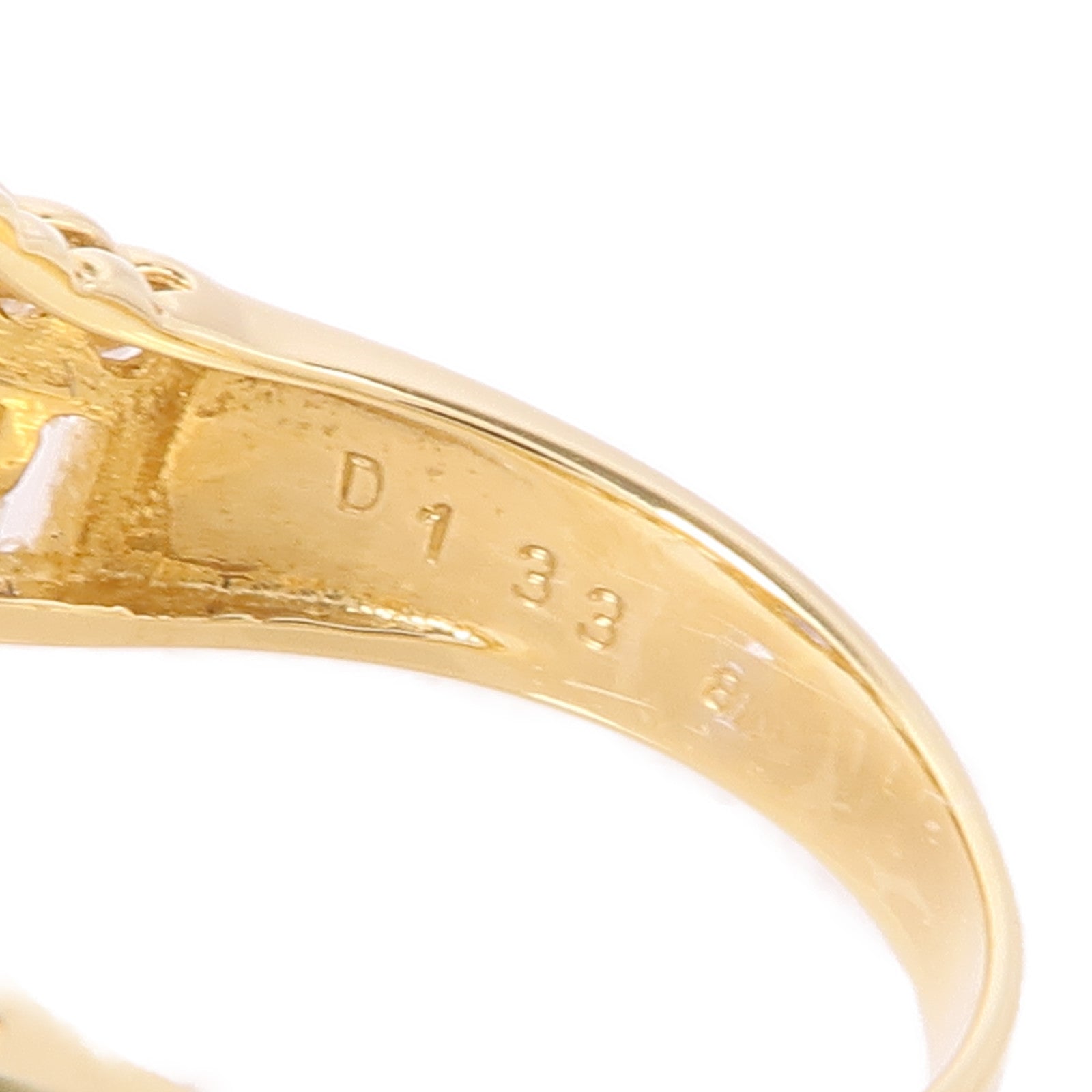 JEWELRY 【激減優惠】18K黃金Sapphire/Diamond Ring藍寶石/鑽石戒指US#5.5