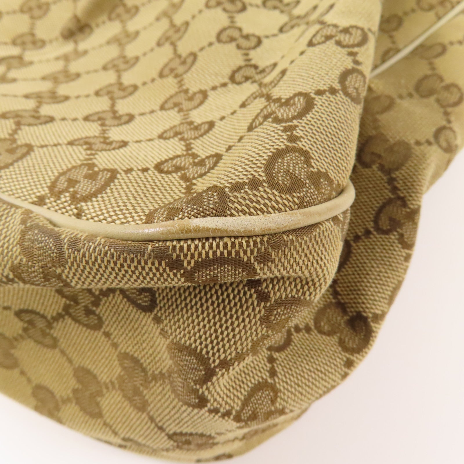 GUCCI 帆布Tote Bag金扣手挽袋