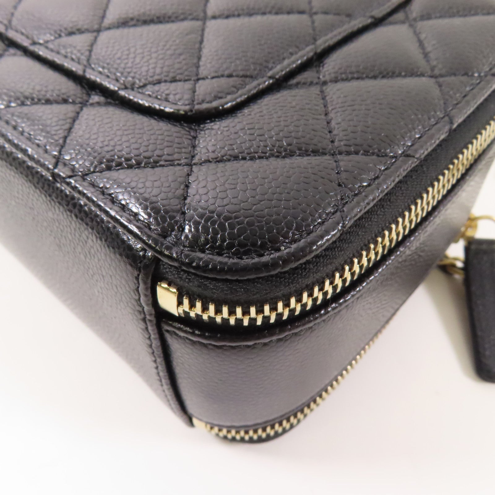 CHANEL 牛皮皮革2 Way Shoulder金扣手挽肩背兩用袋