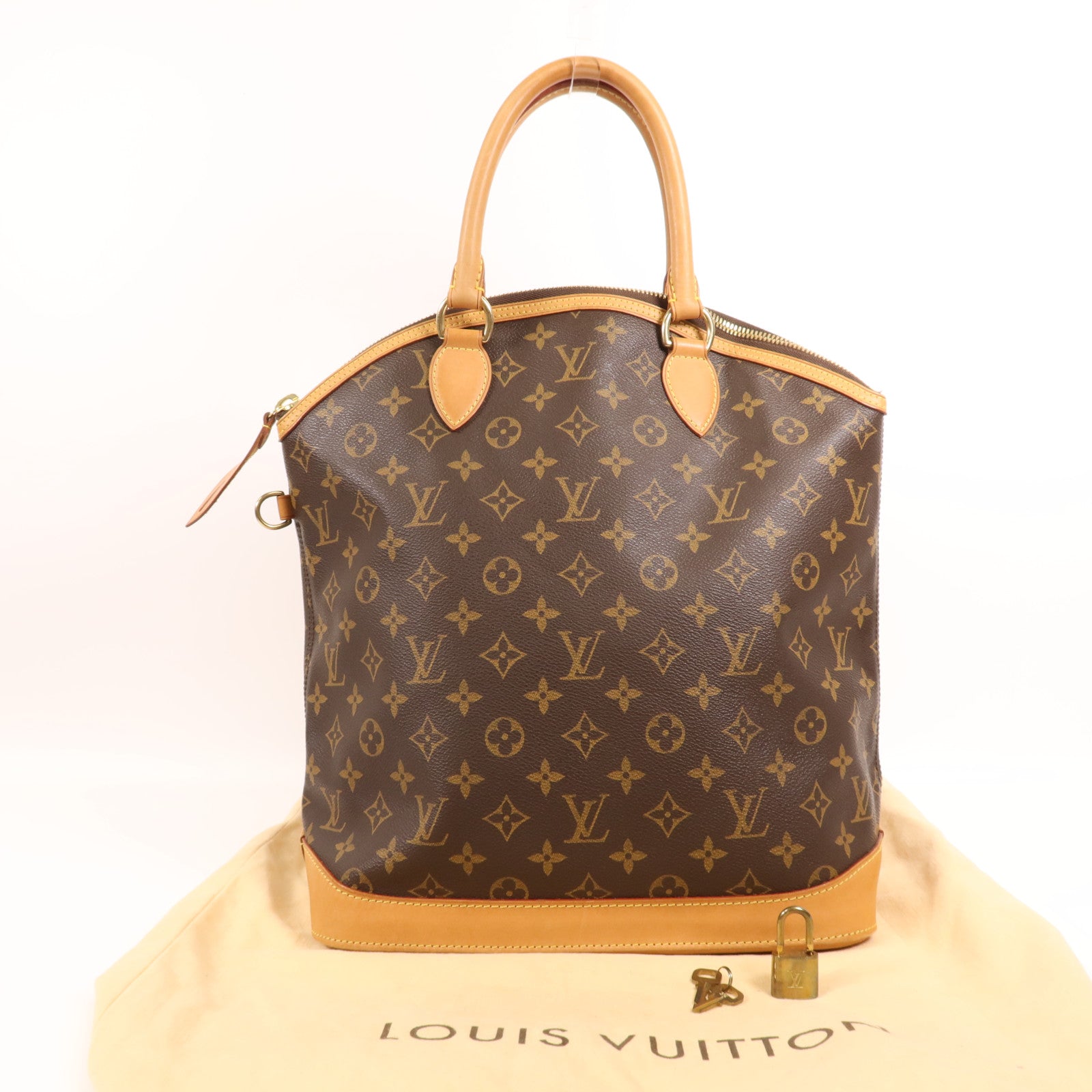 LOUIS VUITTON Monogram Lockit Vertical金扣手挽袋