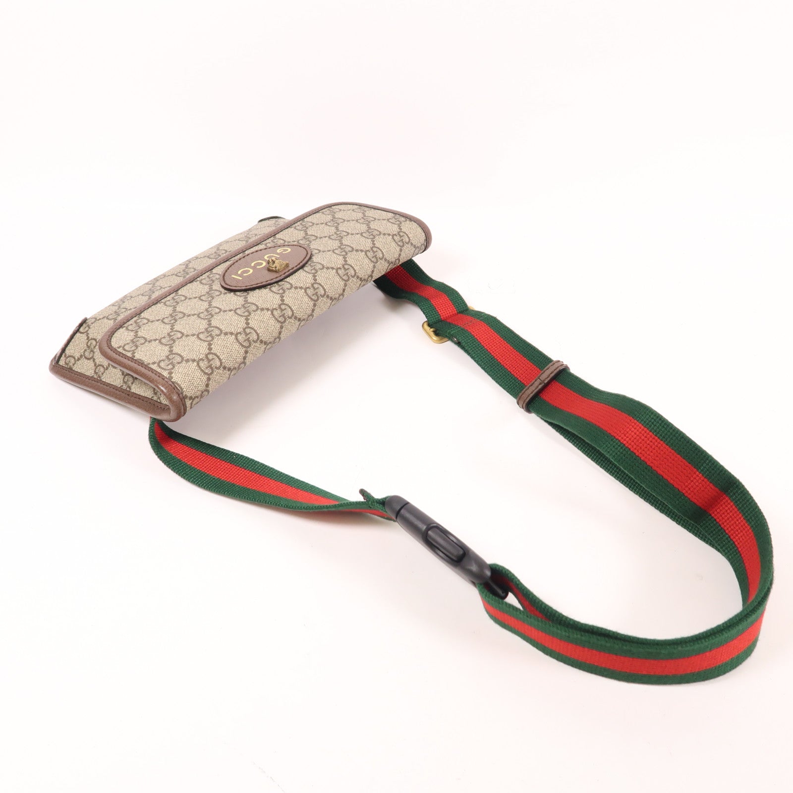 GUCCI 【激減優惠】塗層帆布Neo Vintage GG Supreme金扣腰包