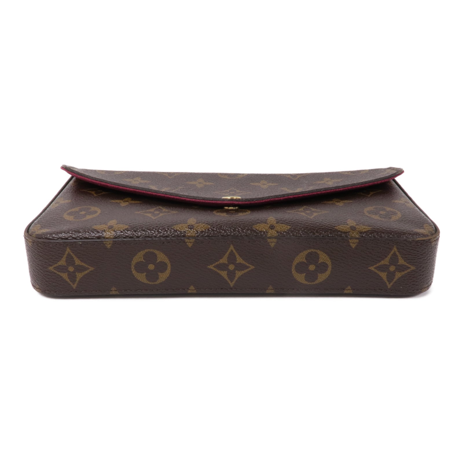 LOUIS VUITTON Monogram Pochette Felicie金扣鏈帶肩背袋