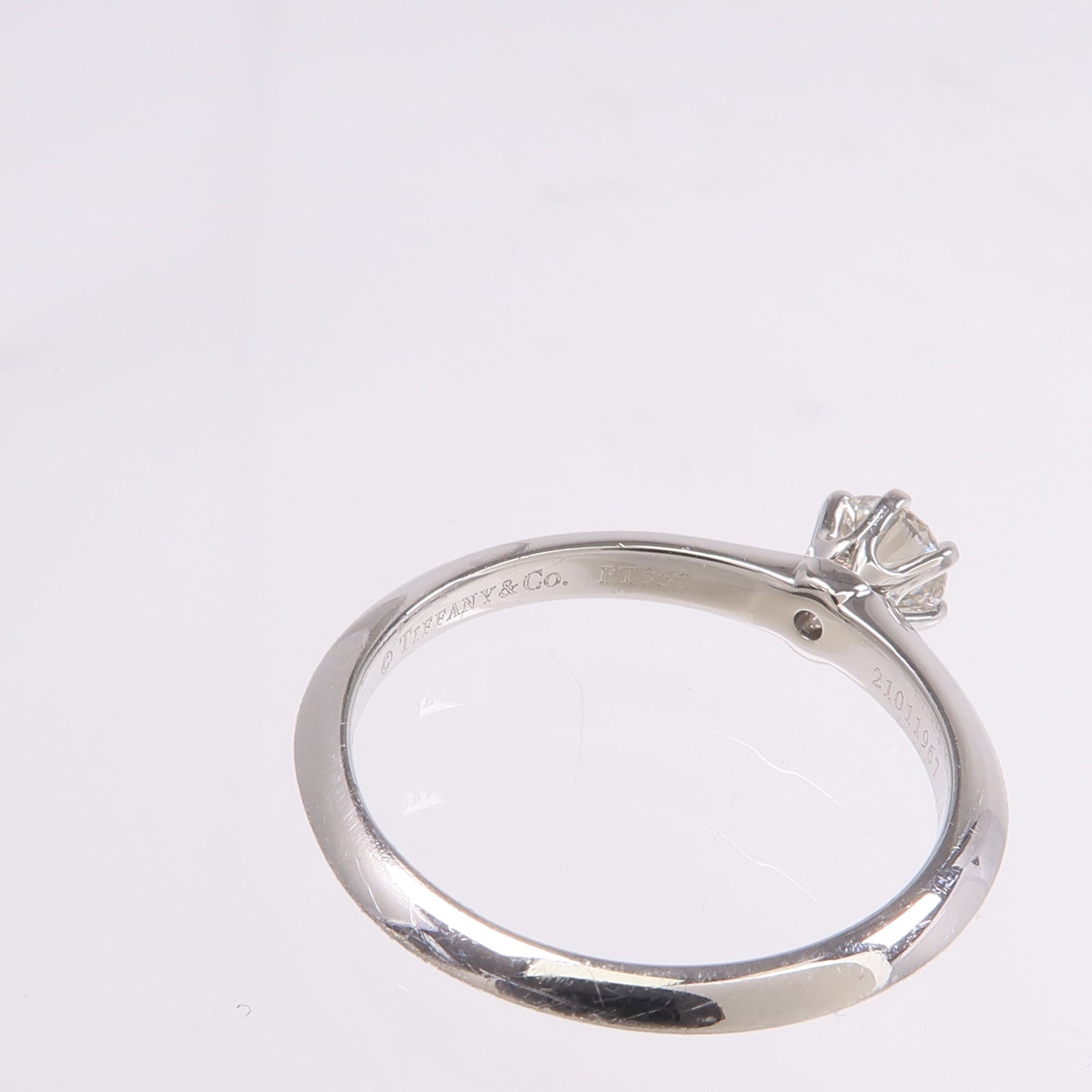 TIFFANY＆CO PT950鉑金Diamond Ring鑽石戒指