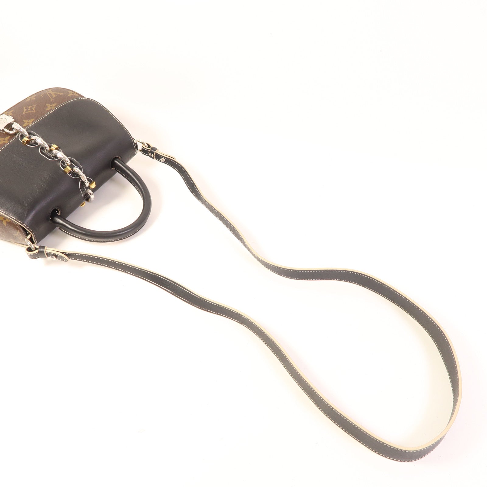 LOUIS VUITTON Monogram Chain It 銀扣手挽肩背兩用袋