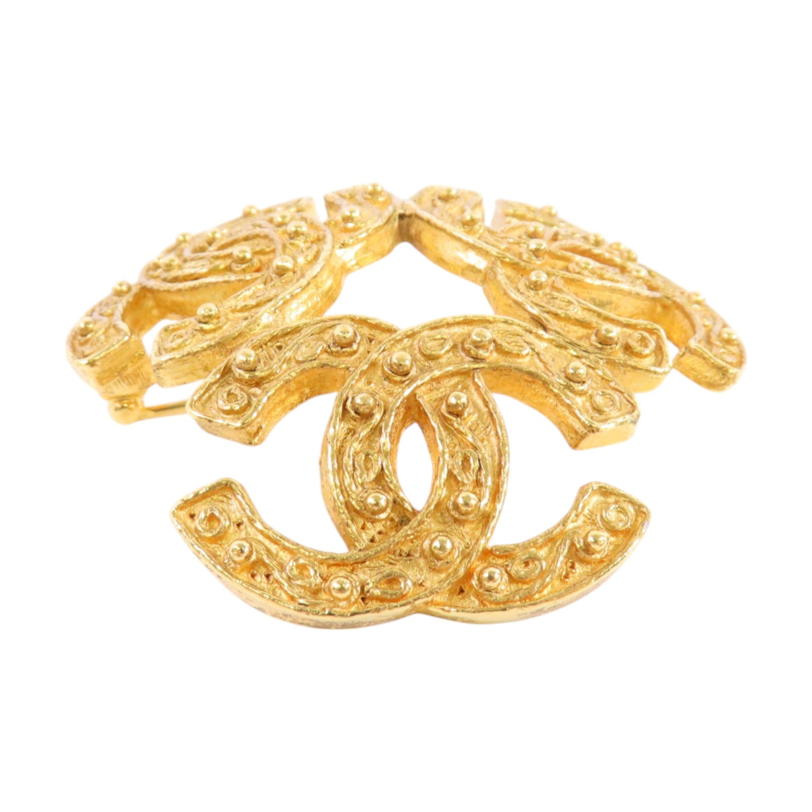 CHANEL 金屬CC Brooch金扣胸針