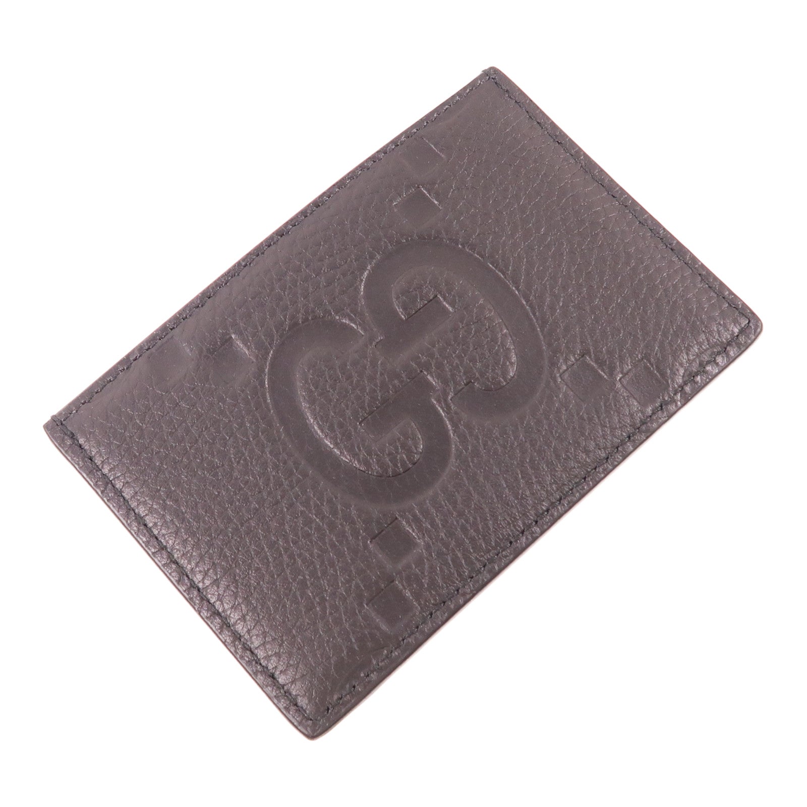GUCCI 牛皮皮革Men's GG Logo Card Case片套