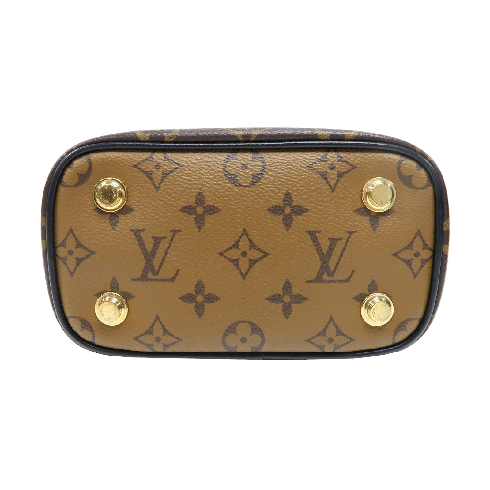 LOUIS VUITTON Monogram Vanity PM金扣手挽肩背兩用袋啡色