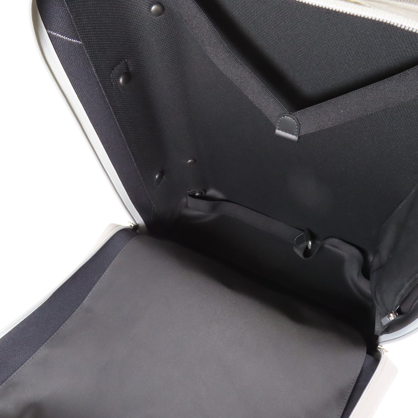 LOUIS VUITTON 針織布料/金屬Soft Horizon 55銀扣行李箱