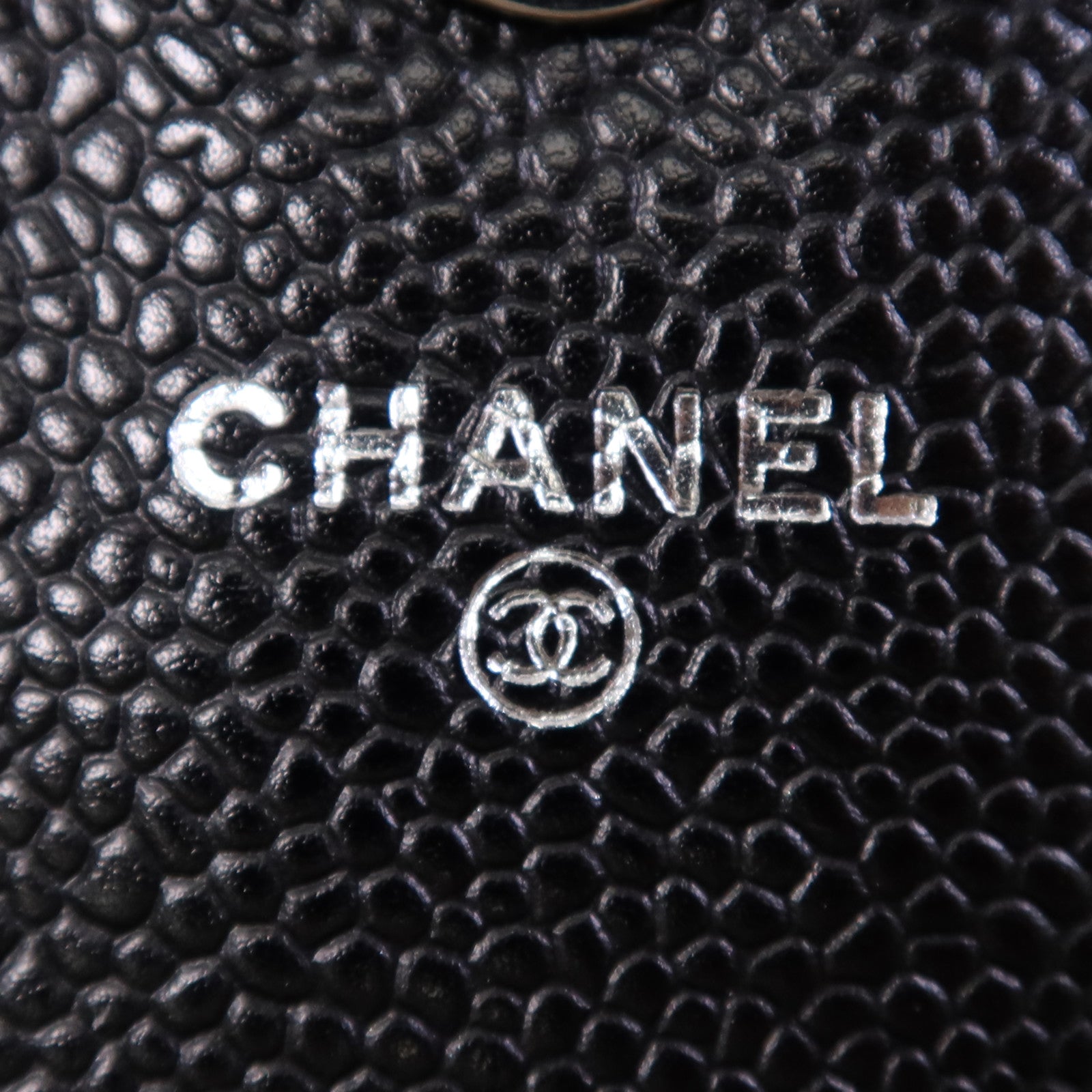 CHANEL 牛皮皮革Chain Shoulder Bag銀扣鏈帶肩背袋