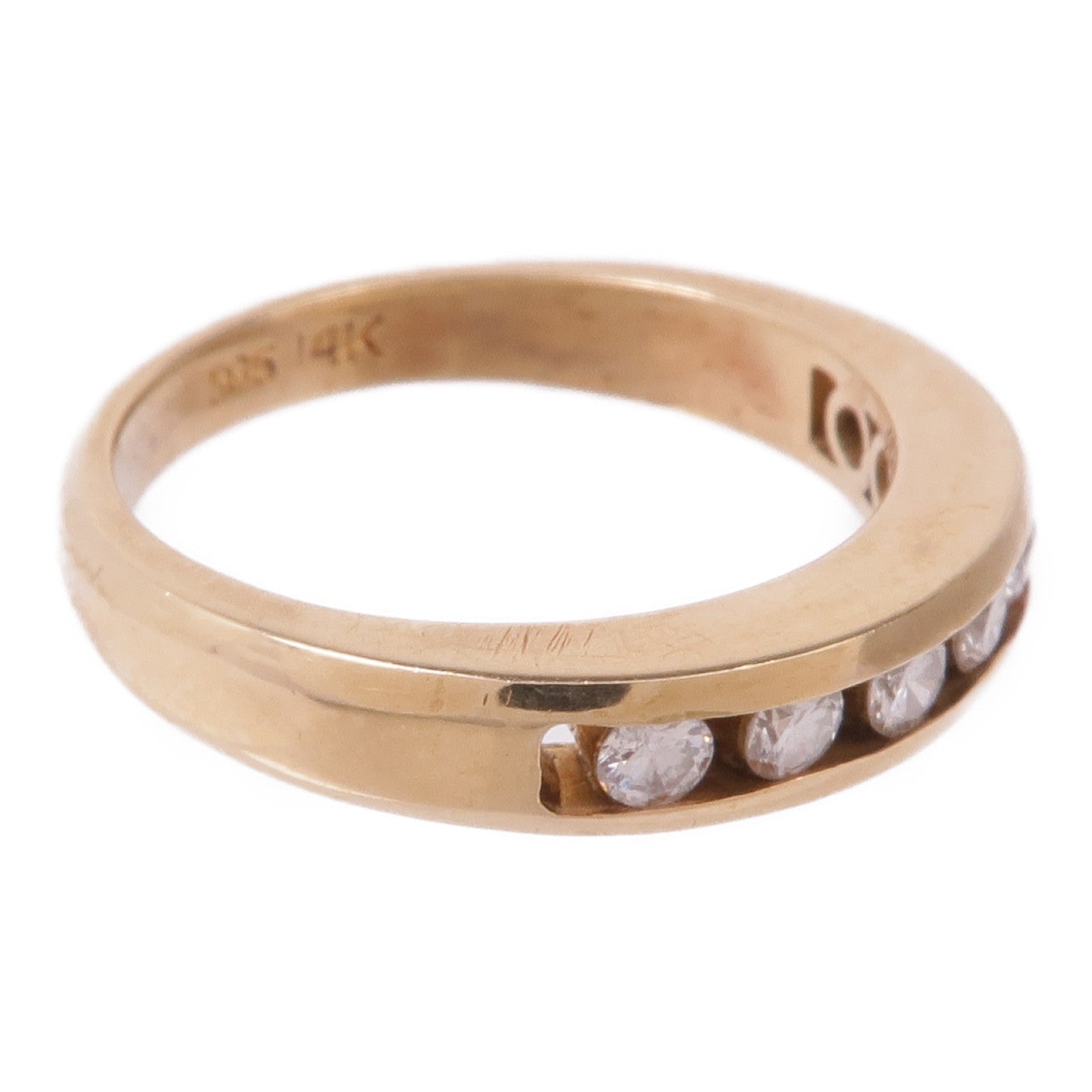 JEWELRY 【激減優惠】14K黃金Diamond Ring鑽石戒指US#6