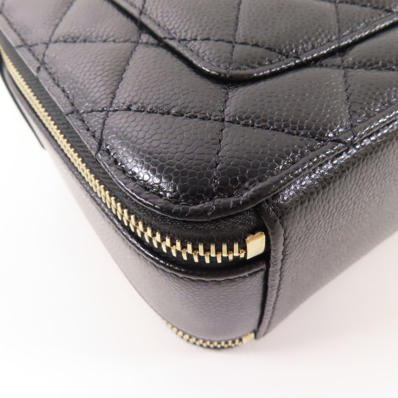 CHANEL 牛皮皮革2 Way Shoulder金扣手挽肩背兩用袋