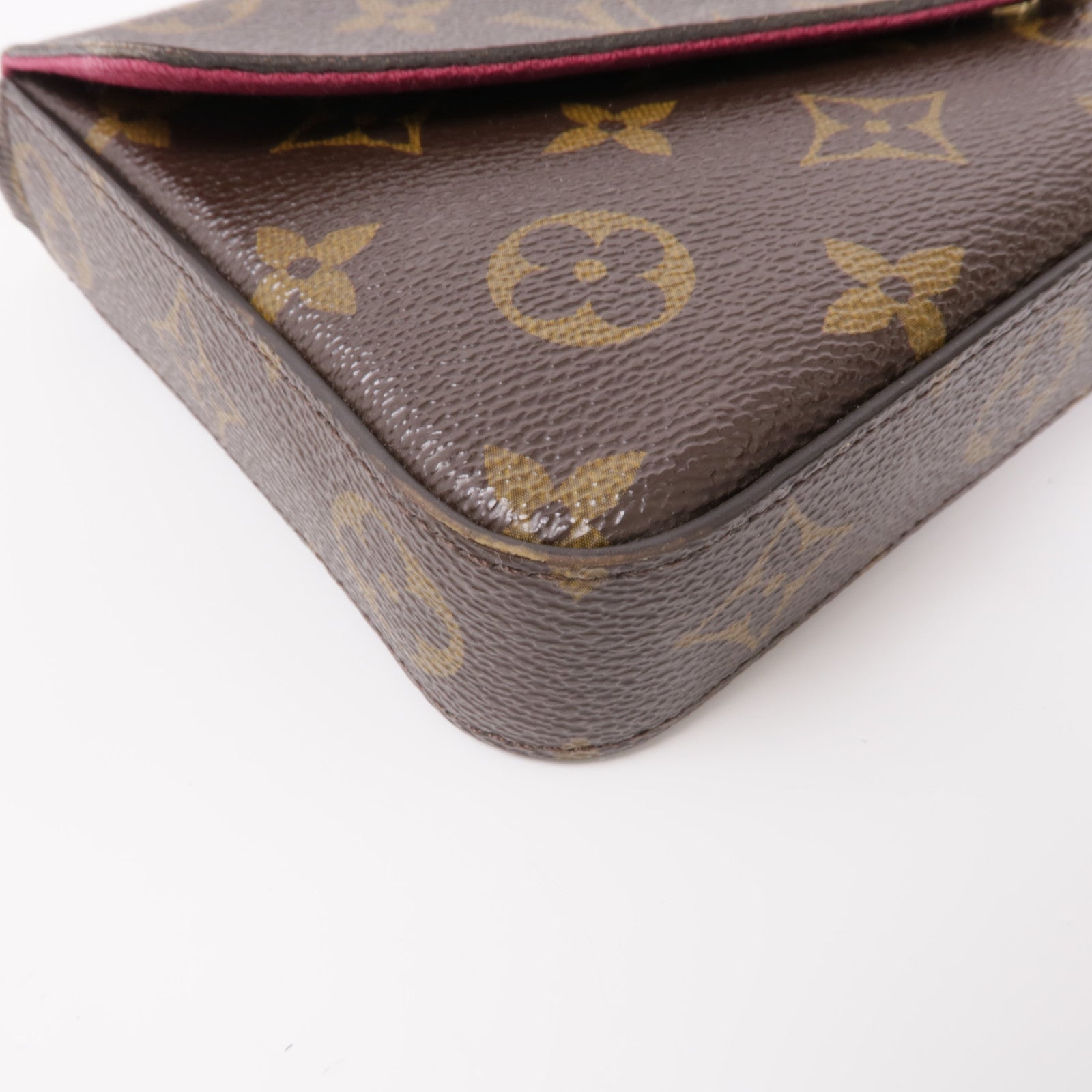 LOUIS VUITTON Monogram Pochette Felicie金扣鏈帶肩背袋
