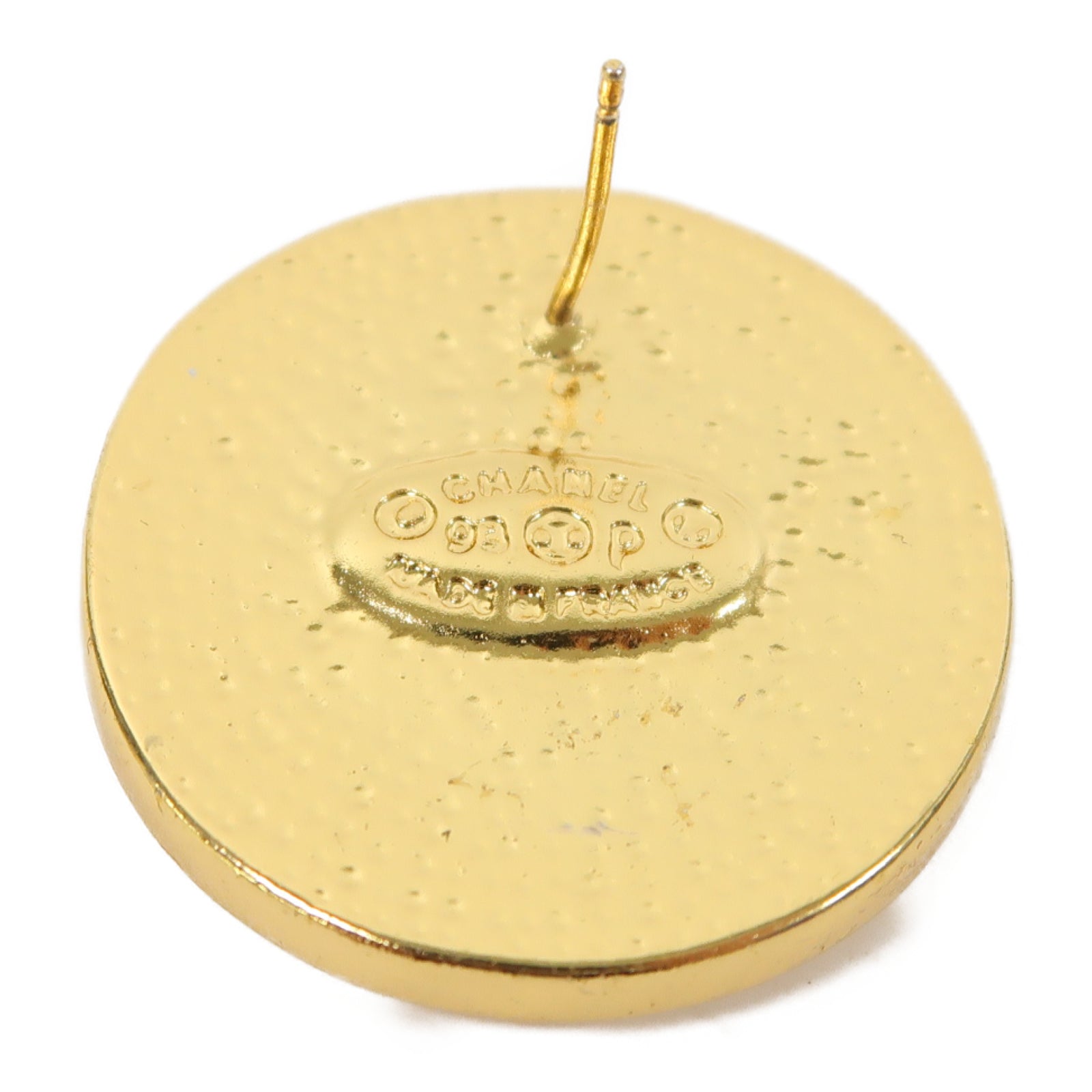 CHANEL 金屬Earrings耳環金色/黑色