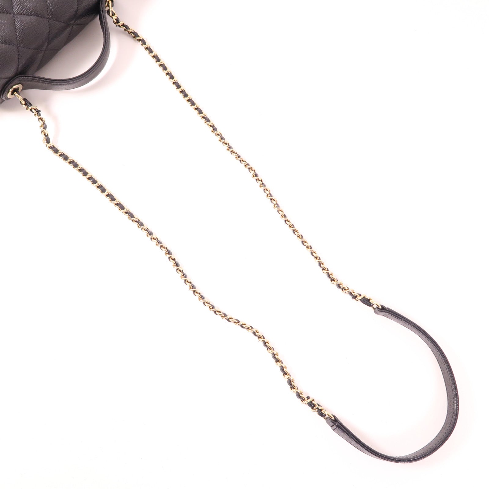 CHANEL CC GHW Business Affinity 2 Way Bag A93749 Calfskin Leather Black