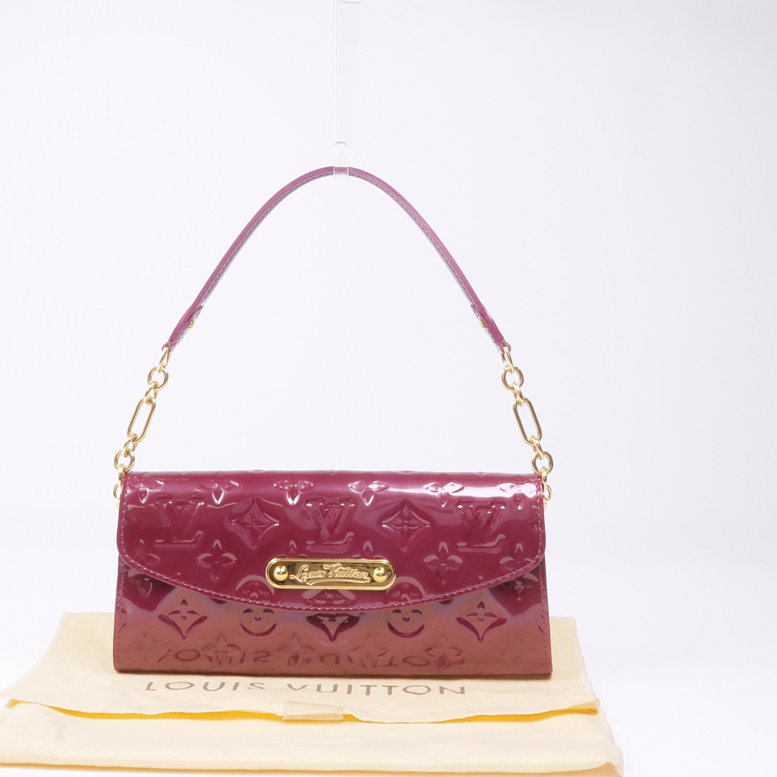 LOUIS VUITTON Vernis Sunset Bouldevard金扣肩背袋