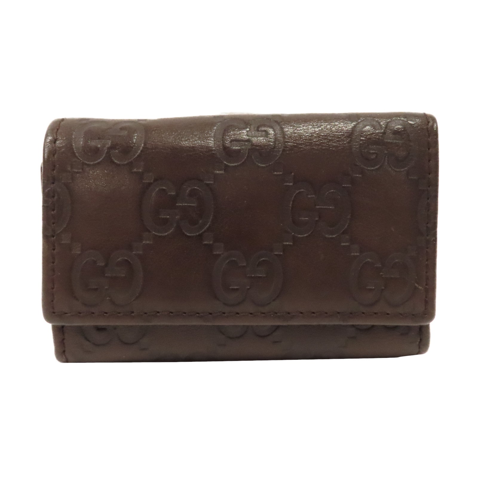 GUCCI 牛皮皮革Key Case鑰匙套啡色