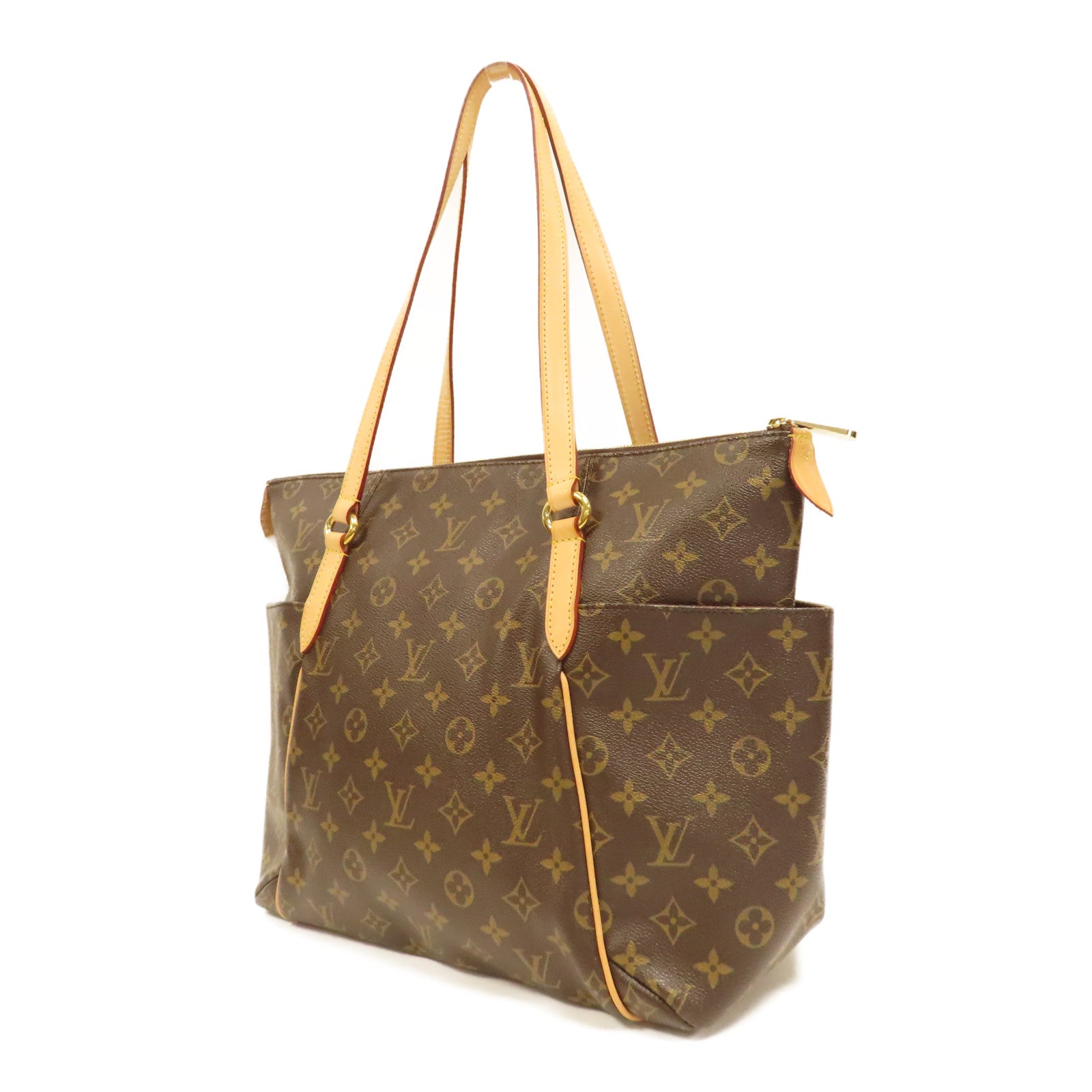 LOUIS VUITTON Monogram Totally MM金扣肩背袋啡色