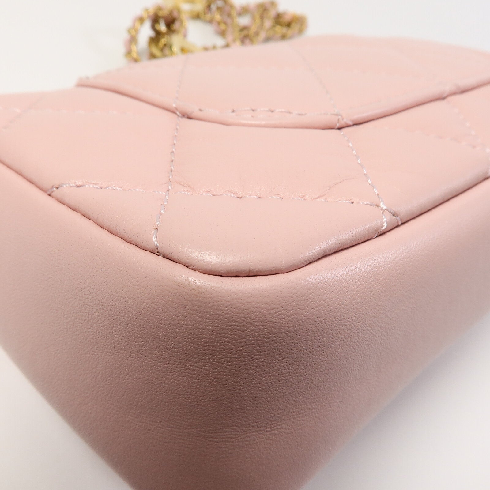 CHANEL 羊皮皮革Heart Chain Flap Bag鏈帶肩背袋