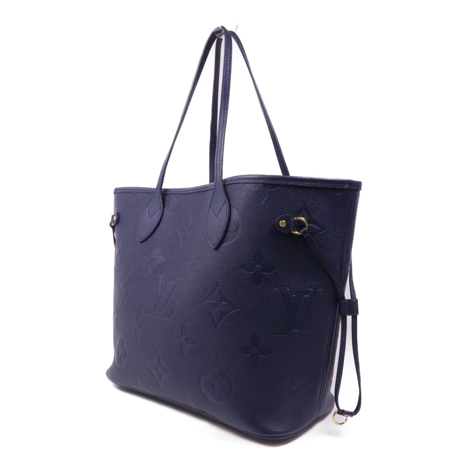 LOUIS VUITTON LV GHW Neverfull MM Tote Bag M47143 Navy