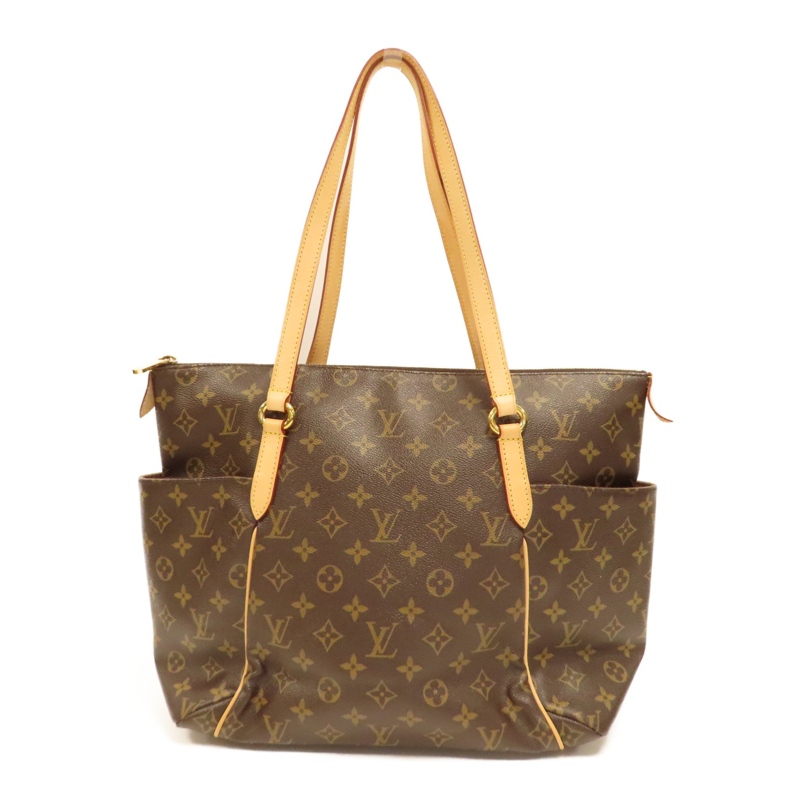 LOUIS VUITTON Monogram Totally MM金扣肩背袋啡色