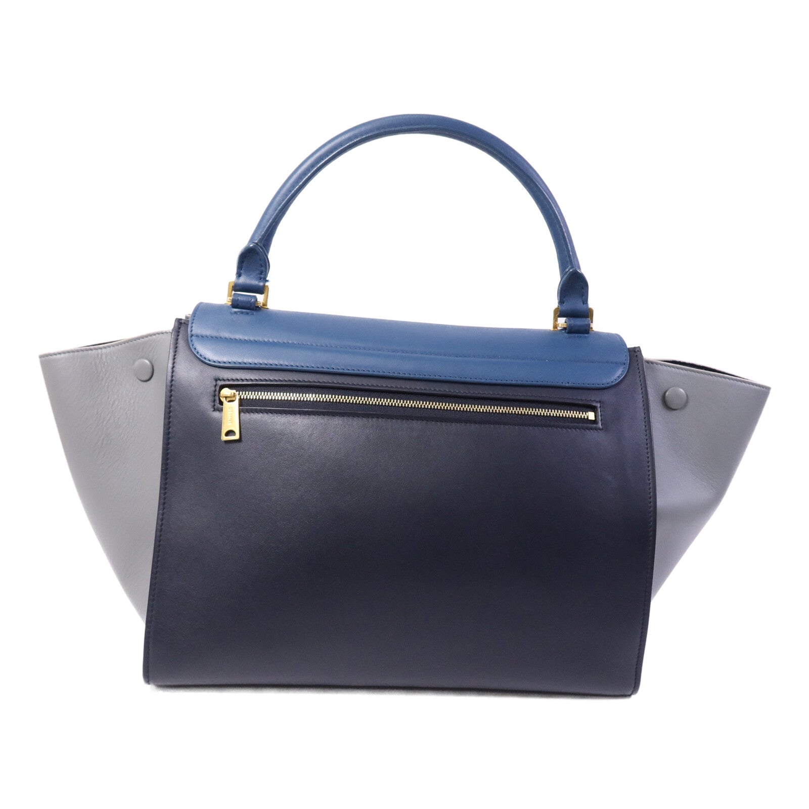 CELINE 牛皮皮革Trapeze金扣手挽肩背兩用袋