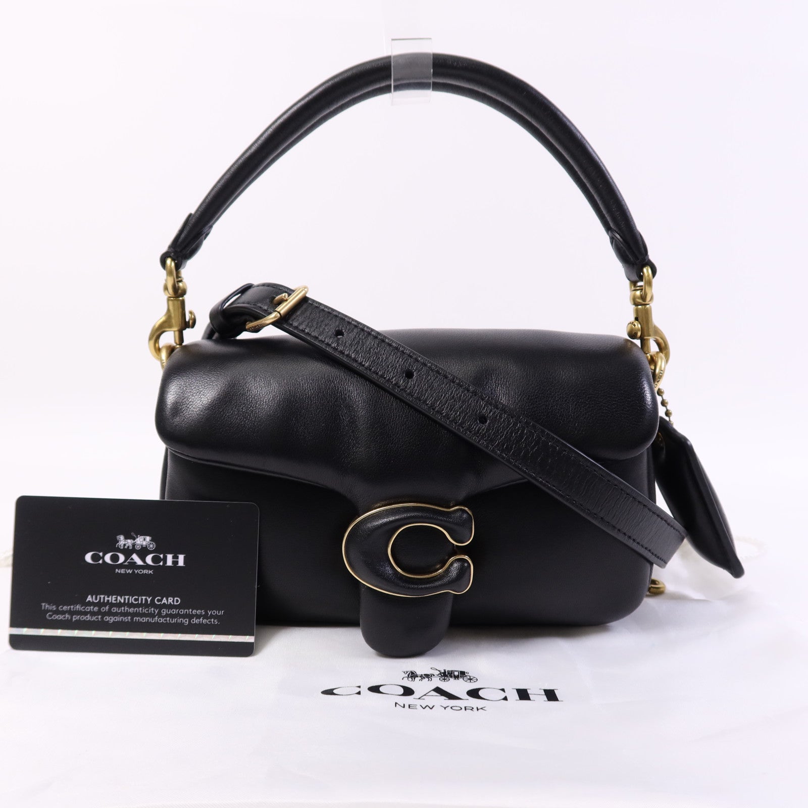 COACH 羊皮皮革Mini 2 Way Bag金扣手挽肩背兩用袋