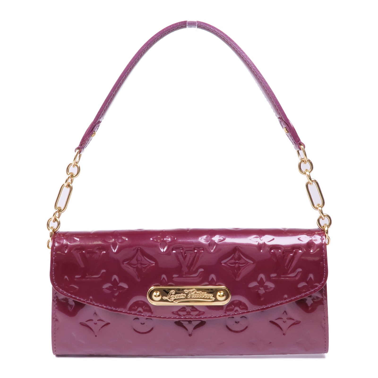 LOUIS VUITTON Vernis Sunset Bouldevard金扣肩背袋